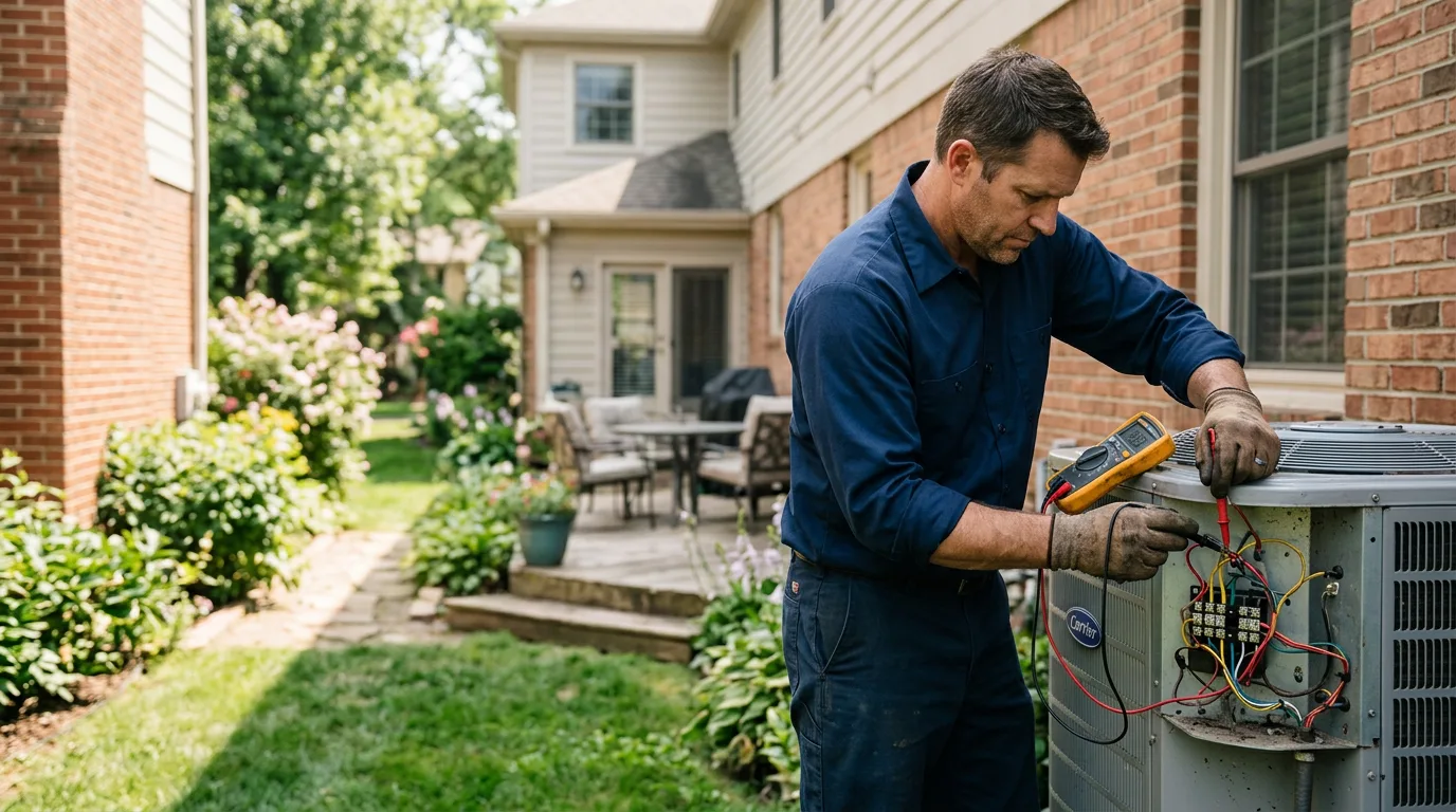 HVAC technician working near Tuscumbia, AL